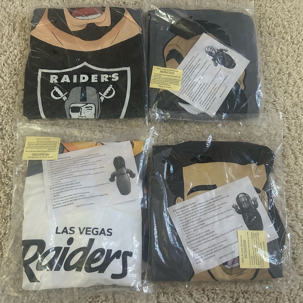 Raiders inflatables